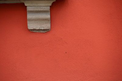 Full frame shot of red wall