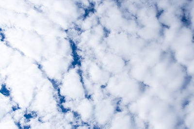 Low angle view of clouds in sky