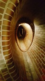 Close-up of spiral staircase