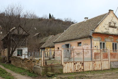 Houses against sky