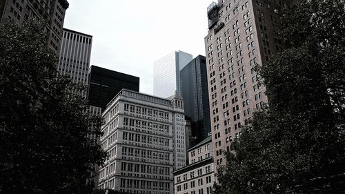 Low angle view of modern buildings