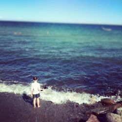 Scenic view of sea against sky