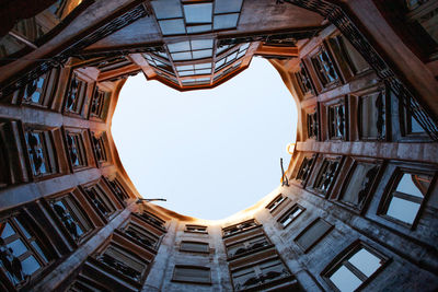 Low angle view of buildings against sky