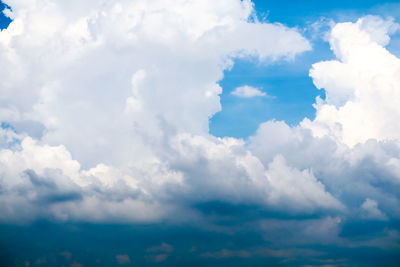 Low angle view of clouds in sky