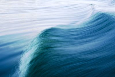 Blurred motion of wave in sea