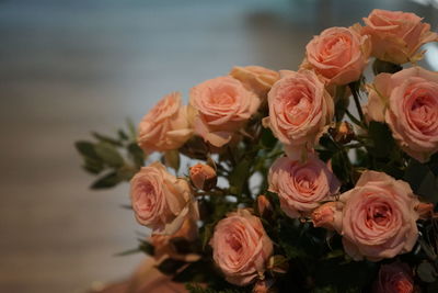 Close-up of rose bouquet