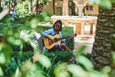 Man playing guitar