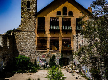 Low angle view of old building