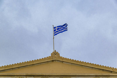 Low angle view of building against sky