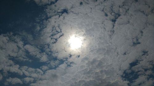 Low angle view of cloudy sky