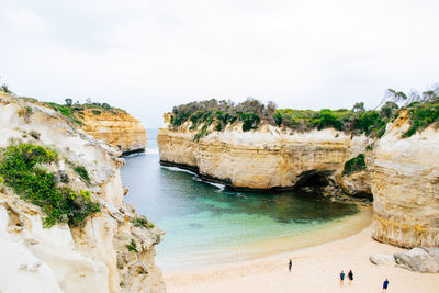 Panoramic view of beach