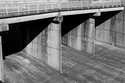 Bridge over canal in city