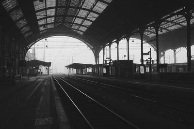 Train at railroad station