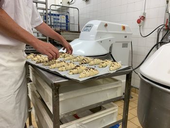 Man working in tray