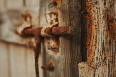 Full frame shot of rusty door