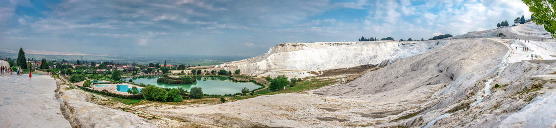 Panoramic view of sea against sky