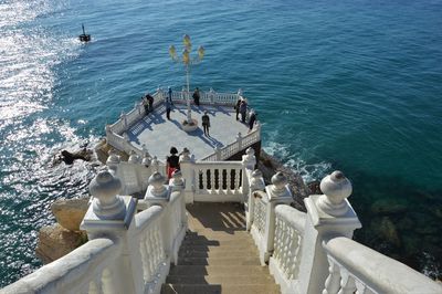 Steps leading towards observation point at sea