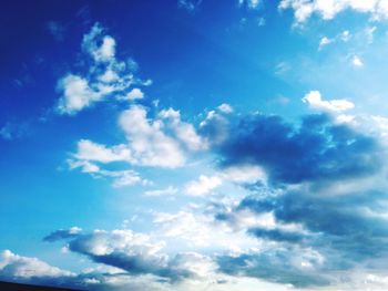 Low angle view of clouds in sky