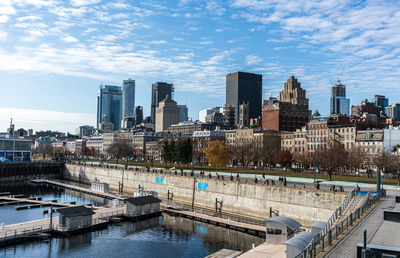 View of city at waterfront