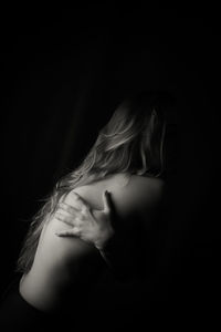 Young woman looking away