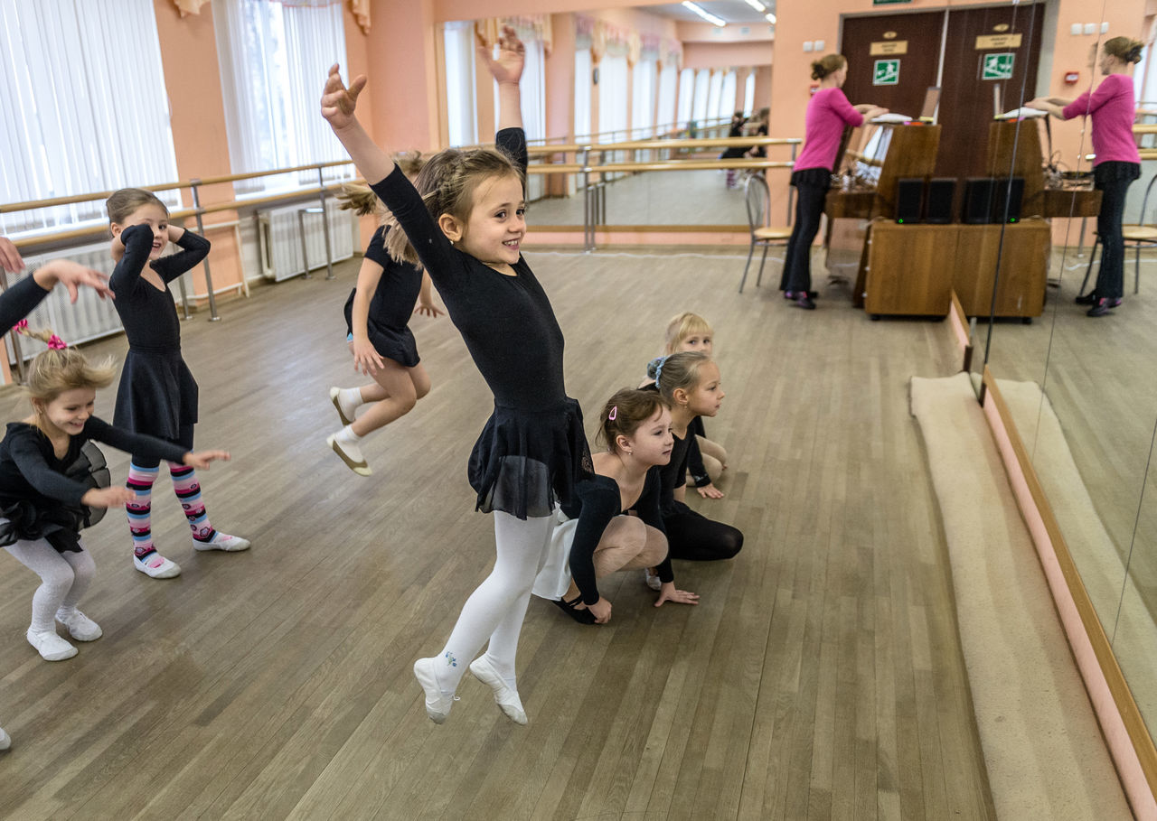 Russia, Moscow, a dance club in the Palace of culture in Voronovo