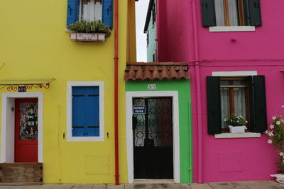 Exterior of colorful house