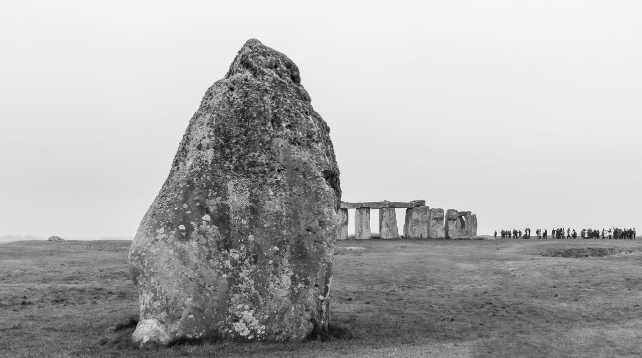 ROCK FORMATIONS AGAINST SKY