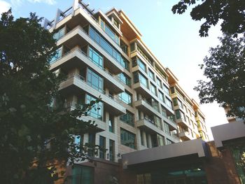 Low angle view of building against sky