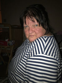 Portrait of smiling man at home