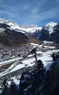 Snow covered mountain against sky