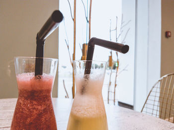 Close-up of drink on table