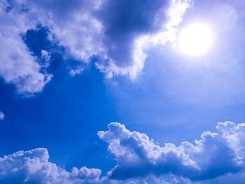 Low angle view of clouds in sky