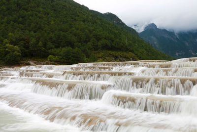 Baishui river scenic spot of yulong snow mountain, lijiang, yunnan, china