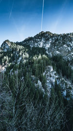 Scenic view of mountains against clear sky