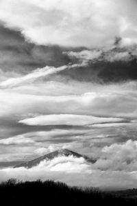 Low angle view of clouds in sky