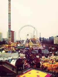 Ferris wheel in amusement park