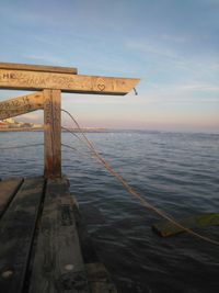 Pier on sea