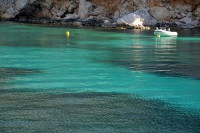 Swimming pool by sea