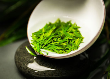 Close-up of food in bowl on table