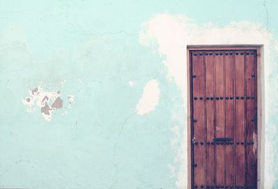 Window on building against sky