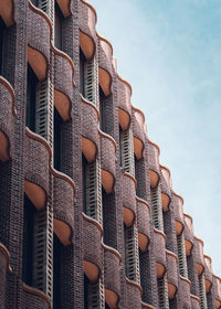 Low angle view of residential building against sky