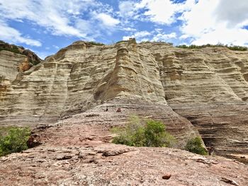 Scenic view of mountain against sky