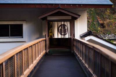 Entrance of building