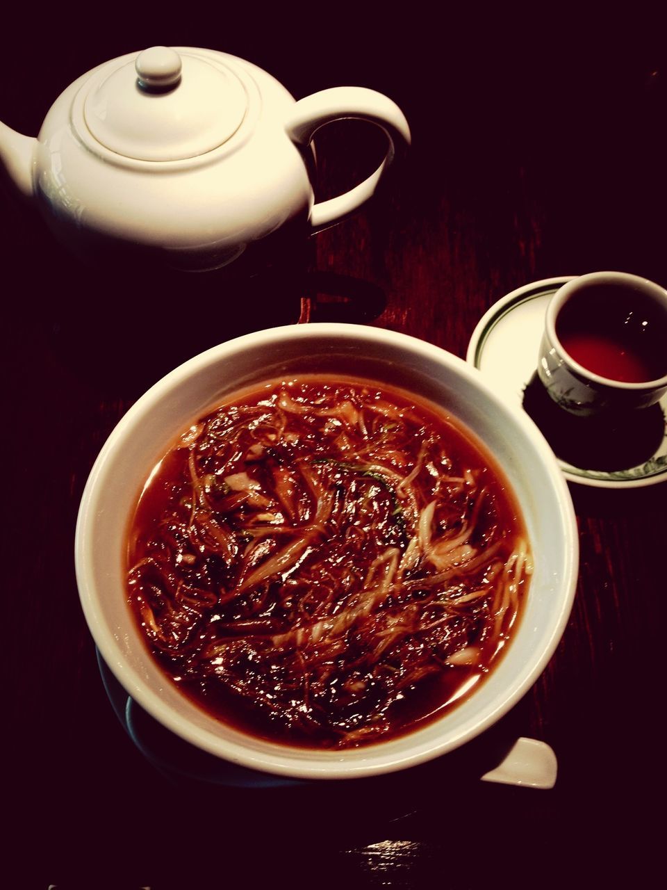 food and drink, drink, indoors, freshness, table, coffee cup, still life, refreshment, spoon, healthy eating, coffee - drink, food, bowl, cup, high angle view, saucer, plate, close-up, breakfast, tea cup