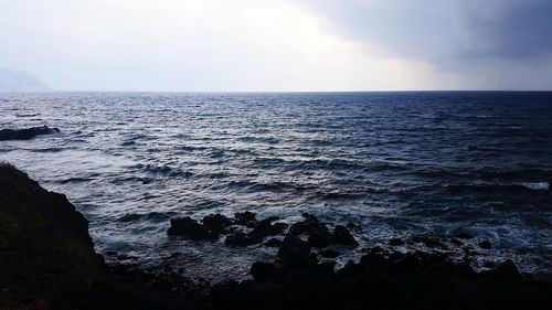 Scenic view of sea against sky