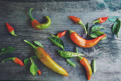 Close-up of vegetables on table