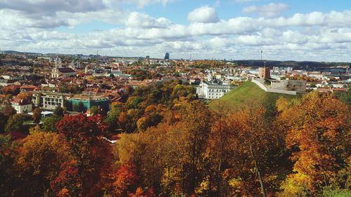 Aerial view of city