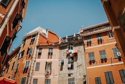 Low angle view of buildings against sky