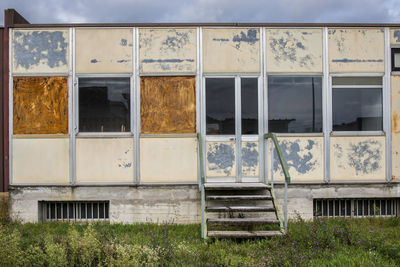 Exterior of abandoned building