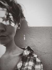 Close-up of young woman